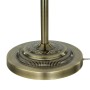 Detailaufnahme: Standfuß der Stehlampe in Messing-Antik-Optik mit filigranen Verzierungen.