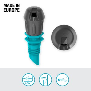 Gardena Micro-Drip Endstreifendüse, 5er-Set für schmale Zonen, Teil des Bewässerungssystems.