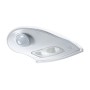Weiße Osram LED-Außenleuchte mit Sensor, ideal als Nachtlicht für den Außenbereich.
