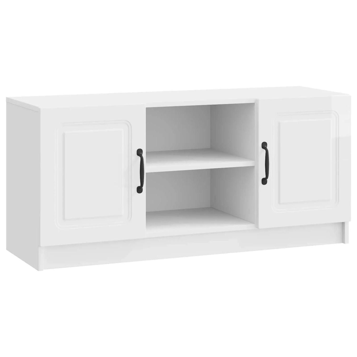 vidaXL TV-Schränk Hochglanz Weiß 102 x 34,5 x 47 cm Holzwerkstoff 895849