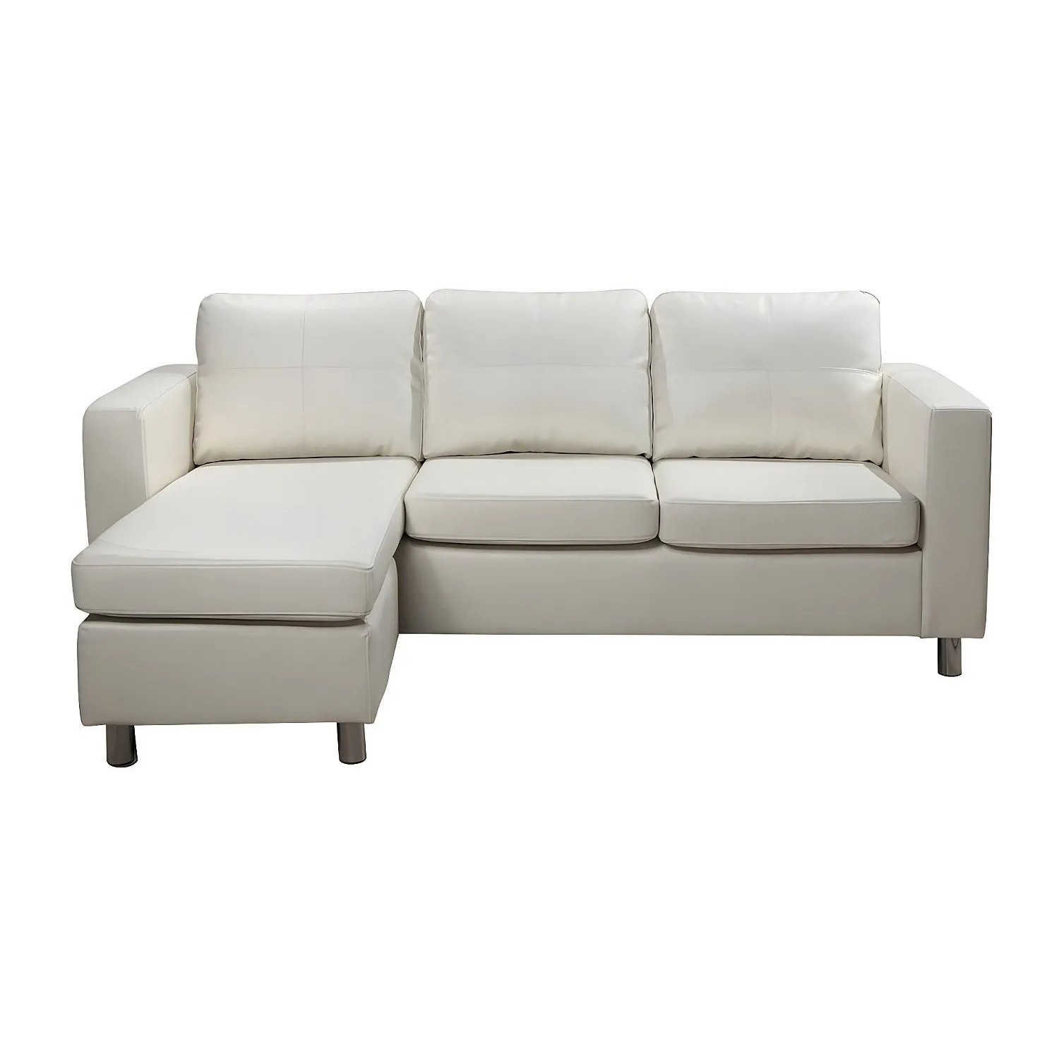 Vente-unique Sofa Ohne Schlafmöglichkeit Ackley Elfenbeinfarben 196 cm