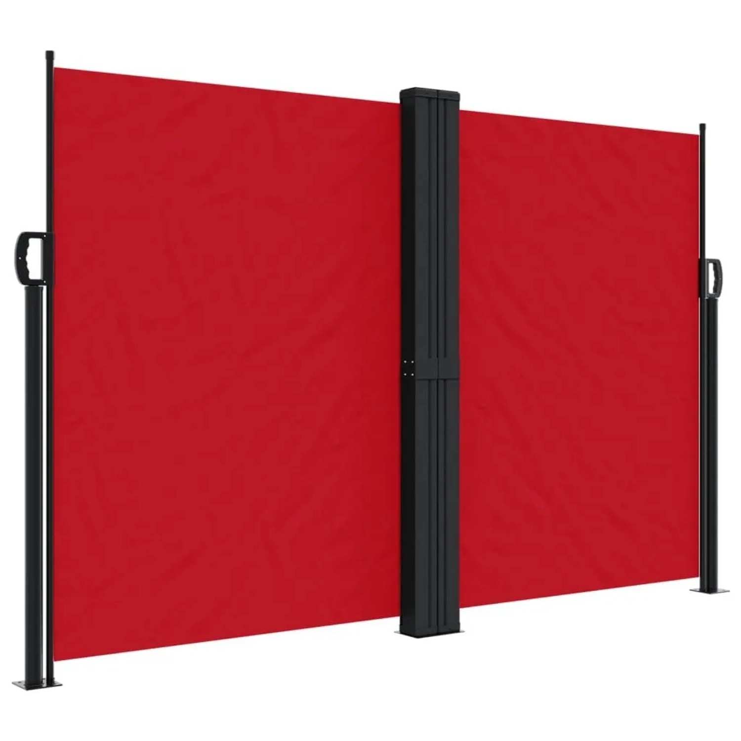 vidaXL Seitenmarkise Ausziehbar Rot 160x1000 cm 4004732