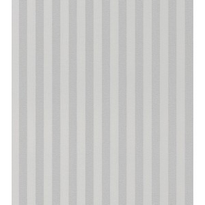 Rasch Vliestapete Trianon XIII, Streifen in Grau und Creme, Stoffoptik.