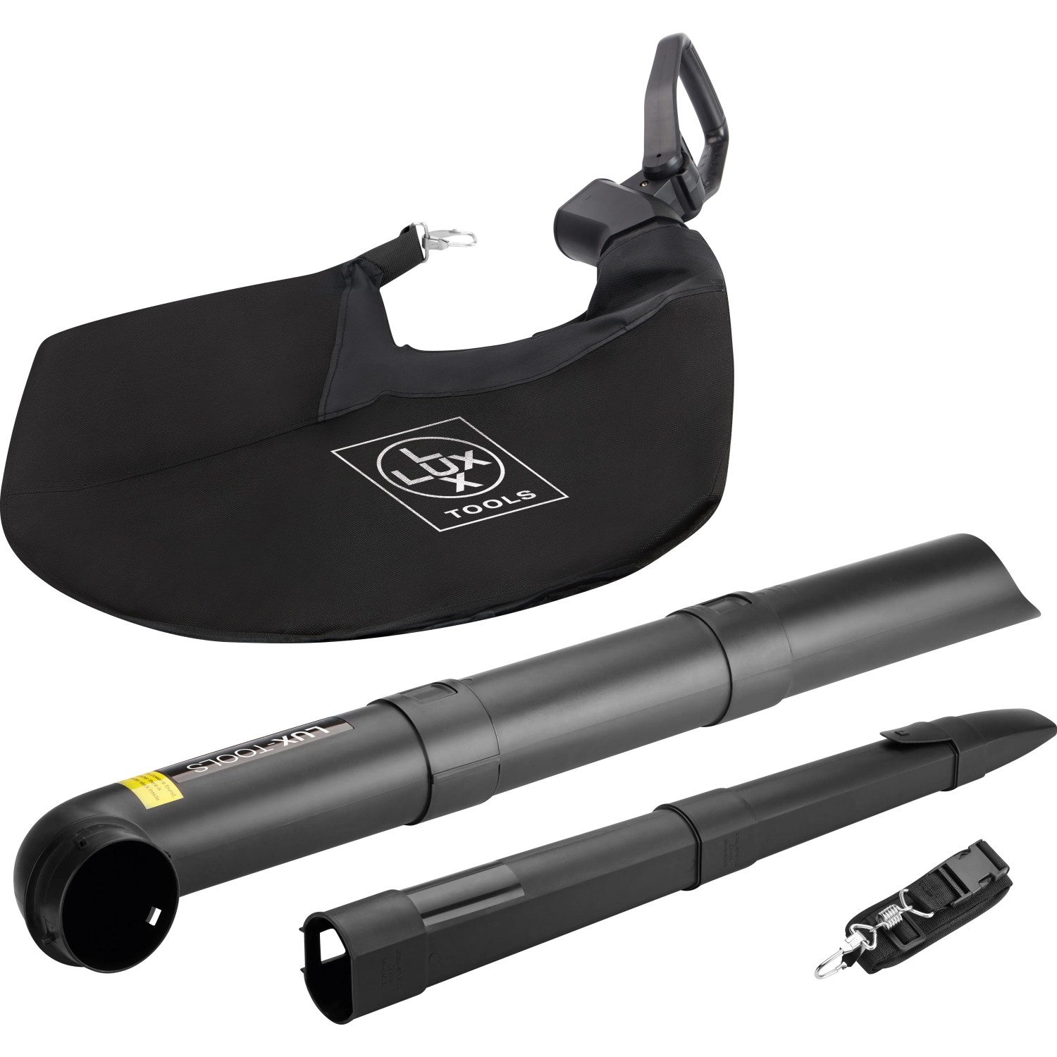 LUX Akku-Laubsauger/-bläser A-LS-20/250-24: Auffangsack, Saugrohre und Zubehör im Set.