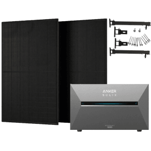 Anker Solix 1.000 W Balkonkraftwerke mit Solarbank 3 Pro Mit Halterung für Flachdach