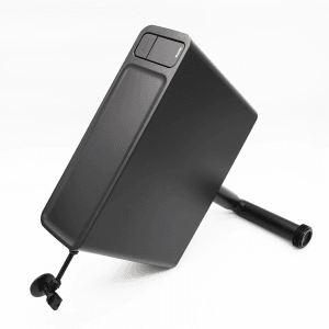 Siamp Spülkasten Tosca, Aufputzspülkasten mit 2-Mengen-Technik, Kunststoff schwarz matt.