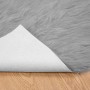 vidaXL Kunstschaffell Teppich Tafalla Grau 240 x 340 cm Polyester 42021530_8