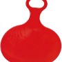 Roter Rutschteller Pinguin, Ø 34 cm, für Winterspaß im Schnee.