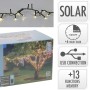 Solar-LED-Lichterkette, 8 m, warmweiß, mit Fernbedienung und USB-Anschluss.