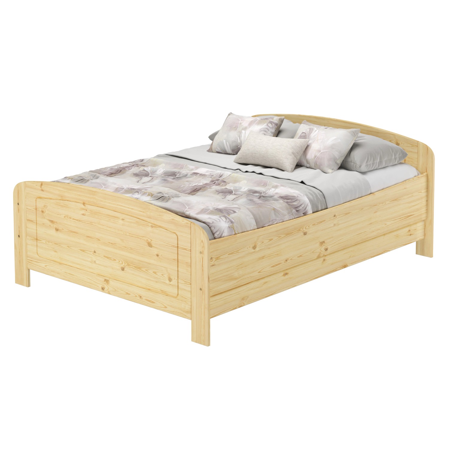 Erst-Holz Holzbett 140 x 200 Seniorenbett Doppelbett Kiefer Massiv Modell 4 günstig online kaufen