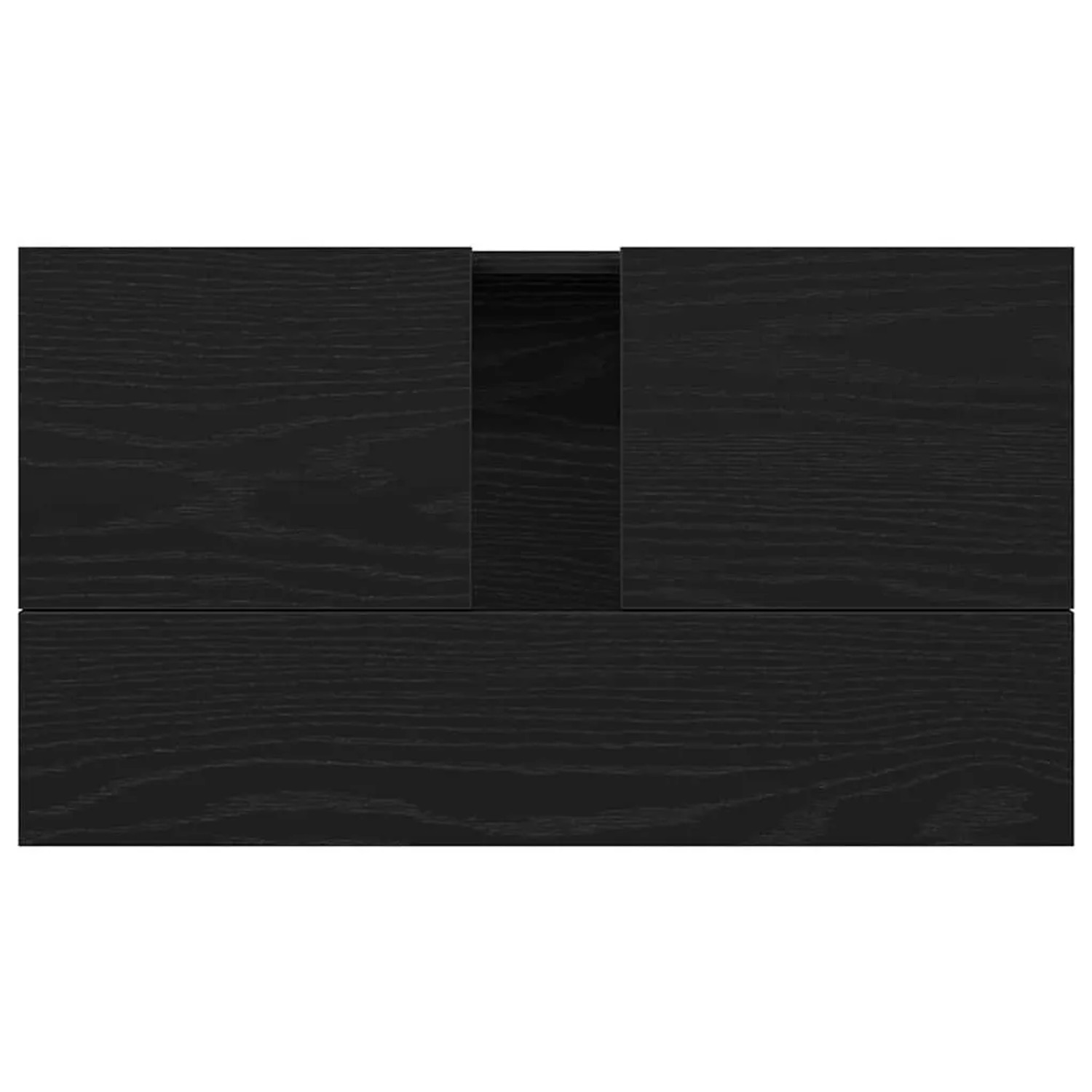 vidaXL Waschbeckenunterschrank in Schwarz Eichen-Optik, 58x33x60 cm.