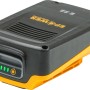 Stiga Akku E 22, 20V/2Ah für Rasenmäher Zubehör, schwarz/gelb.