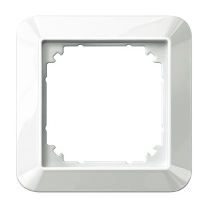 Merten Abdeckrahmen 1-fach System M in Polarweiß für Schalter und Steckdosen.