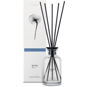 ipuro Raumduft Classic Balance, 240 ml, mit Duftstäbchen im Glasflakon und Umverpackung.
