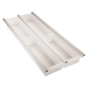 SOTECH Cuisio Besteckeinsatz 300 mm Höhe 55 mm Transluzent Weiß