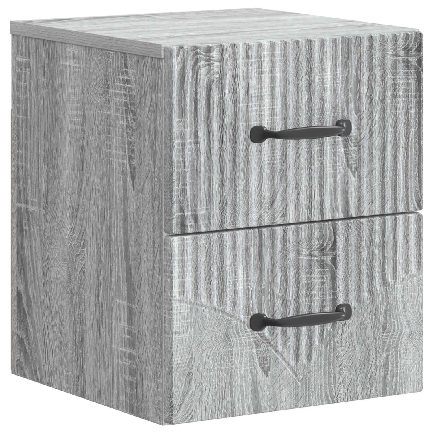 vidaXL Wandmontierter Nachttisch Graues Sonoma 34,5 x 33 x 40 cm 898987