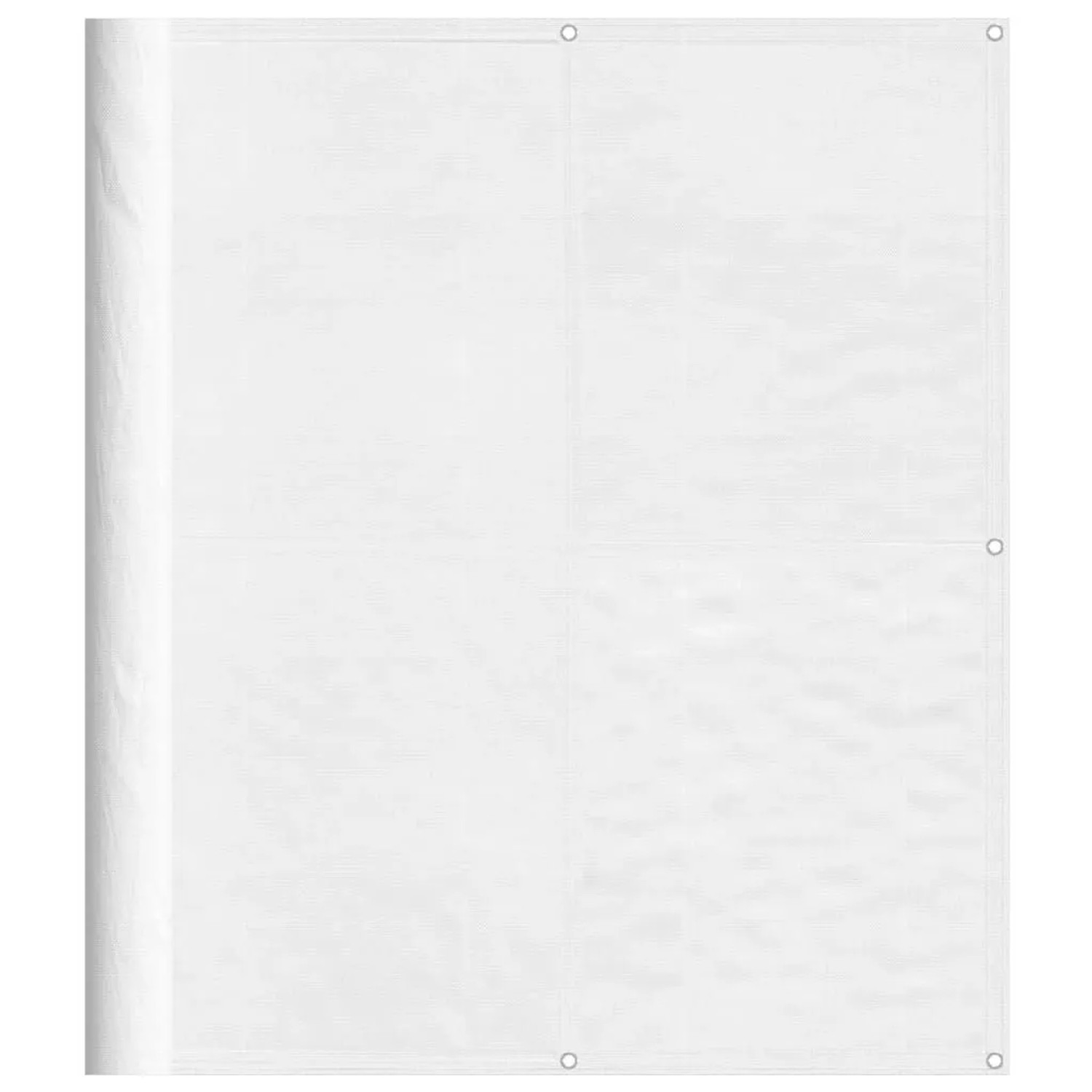 vidaXL Balkon-Sichtschutz Weiß 120x800 cm 100 % Polyester-Oxford 4000103 günstig online kaufen