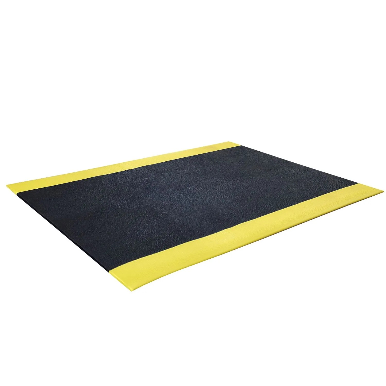PROREGAL Anti-Ermüdungsmatte Aus Vinyl HxBxT 1x90x100cm Gelb/Schwarz Arbeitsplatzmatte