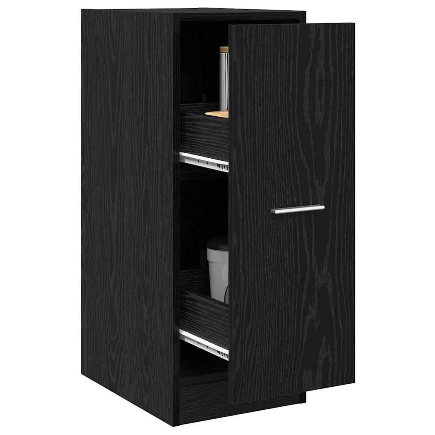 vidaXL Apothekerschrank Schwarze Eiche 30 x 41 x 77,5 cm Holzwerkstoff 868992_3