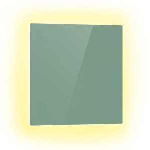 Klarstein Mojave 500 Smart 2-in-1 Heizgerät Infrarot Konvektor 60x60 cm 500 W RGB-Licht Blattgrün