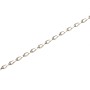 Messing Patentkette, vernickelt, 0,4 mm, als Meterware erhältlich. Zierkette für vielseitige Anwendungen.