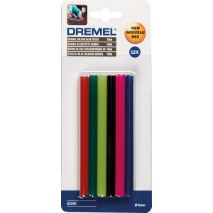 Dremel Farb-Klebestifte 7 mm GG05, 12er-Pack für Miniaturwerkzeuge.