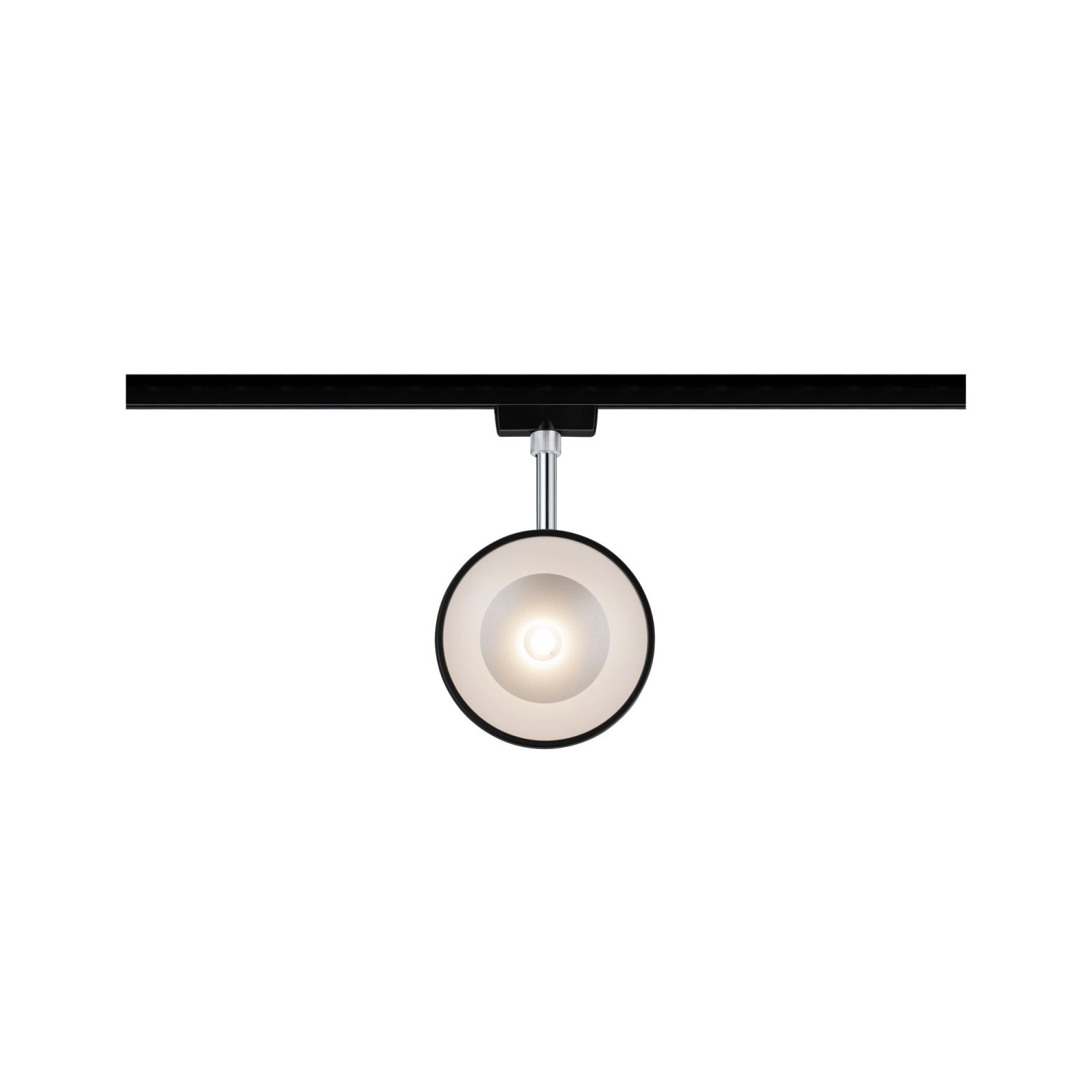 Paulmann URail LED-Spot Arena, schwarz/chrom, 14W, dimmbar, für Schienensysteme.
