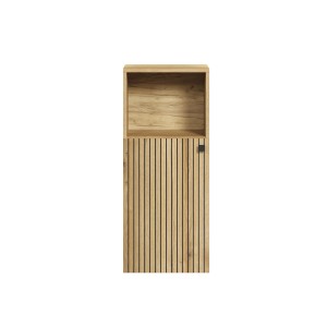 Trendteam Standschrank Pure Bliss, Artisan Eiche mit Rillen, 40 cm breit. Bad-Standregal mit offenem Fach.