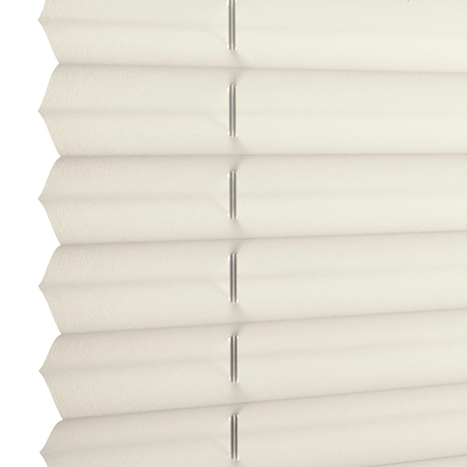 Detailansicht: Gardinia Plissee Solo 100x130 cm in Creme, blickdicht und lichtdurchlässig.