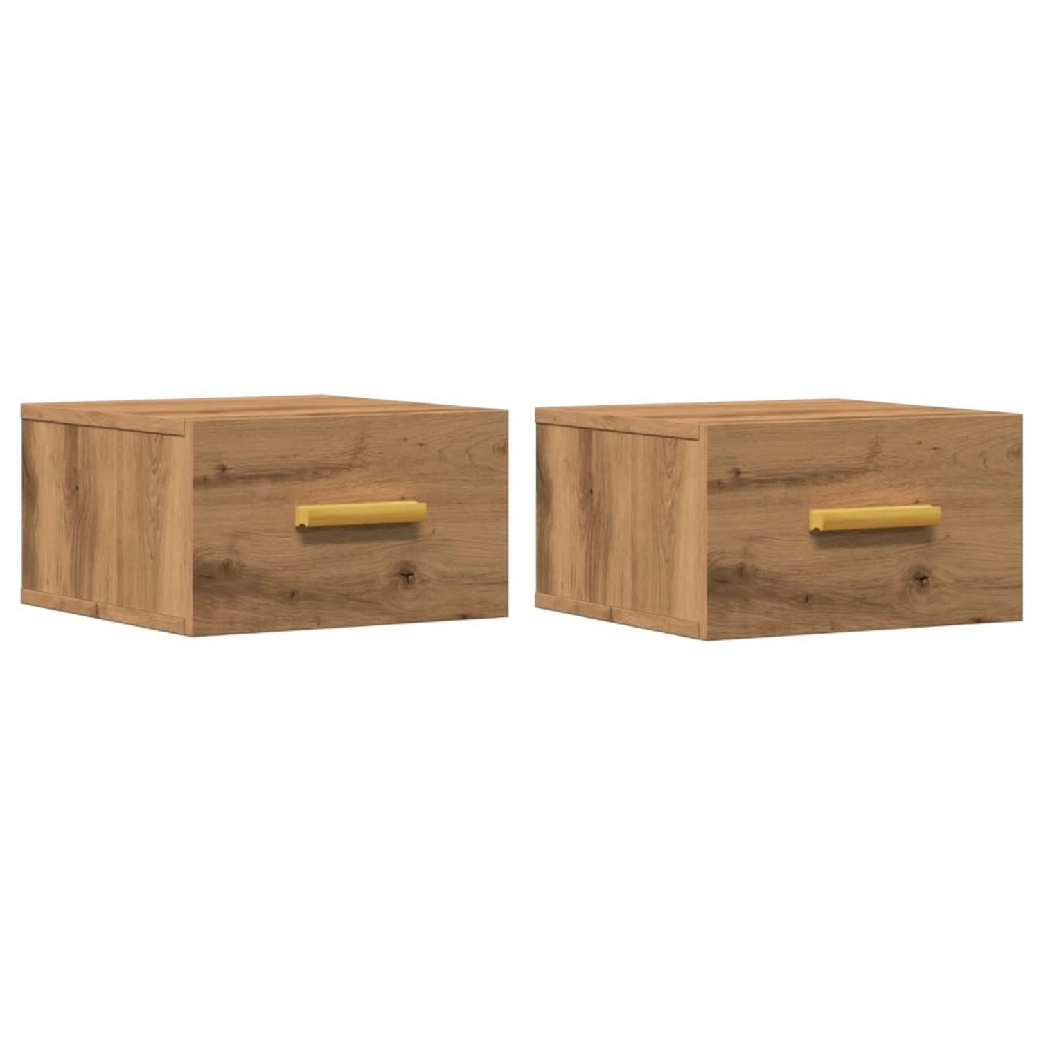 vidaXL Wand-Nachttische 2 Stk, Artisan-Eiche 35x35x20 cm 857066 günstig online kaufen