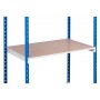PROREGAL Fachbodenregal Maximus Pro mit Spanplatte, blau-lichtgrau, für Regale & Regalböden.