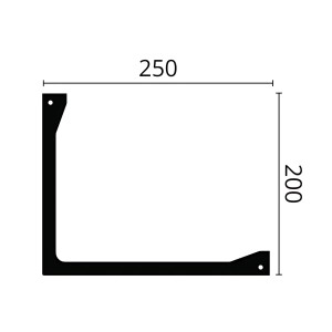 NOEL & MARQUET NMC L2 ARSTYL Abdeckleiste, weiße Zierleiste mit Maßen 200x25x20 cm.