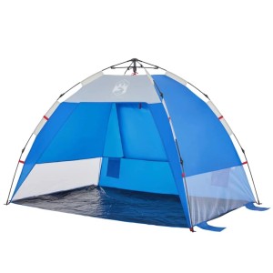 vidaXL Strandzelt 2 Personen Azurblau Quick Release Wasserdicht 4005299