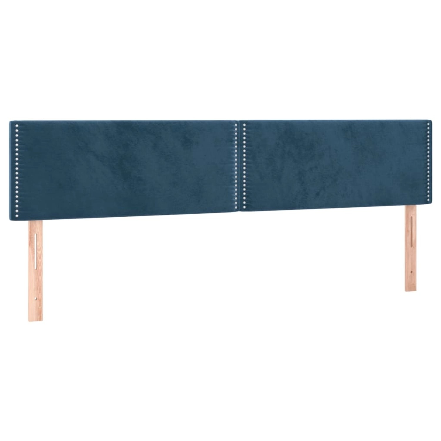 vidaXL LED Kopfteil Dunkelblau 180x5x78/88 cm Samt 3121536