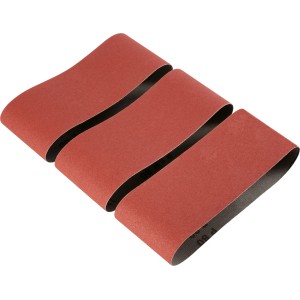 LUX Schleifband Classic, 3er-Set, 100x560 mm, K40, für Bandschleifer.