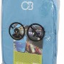Blaue Connabride Kühltasche mit 17 l Volumen, ideal für den Transport und die Kühlung von Lebensmitteln.