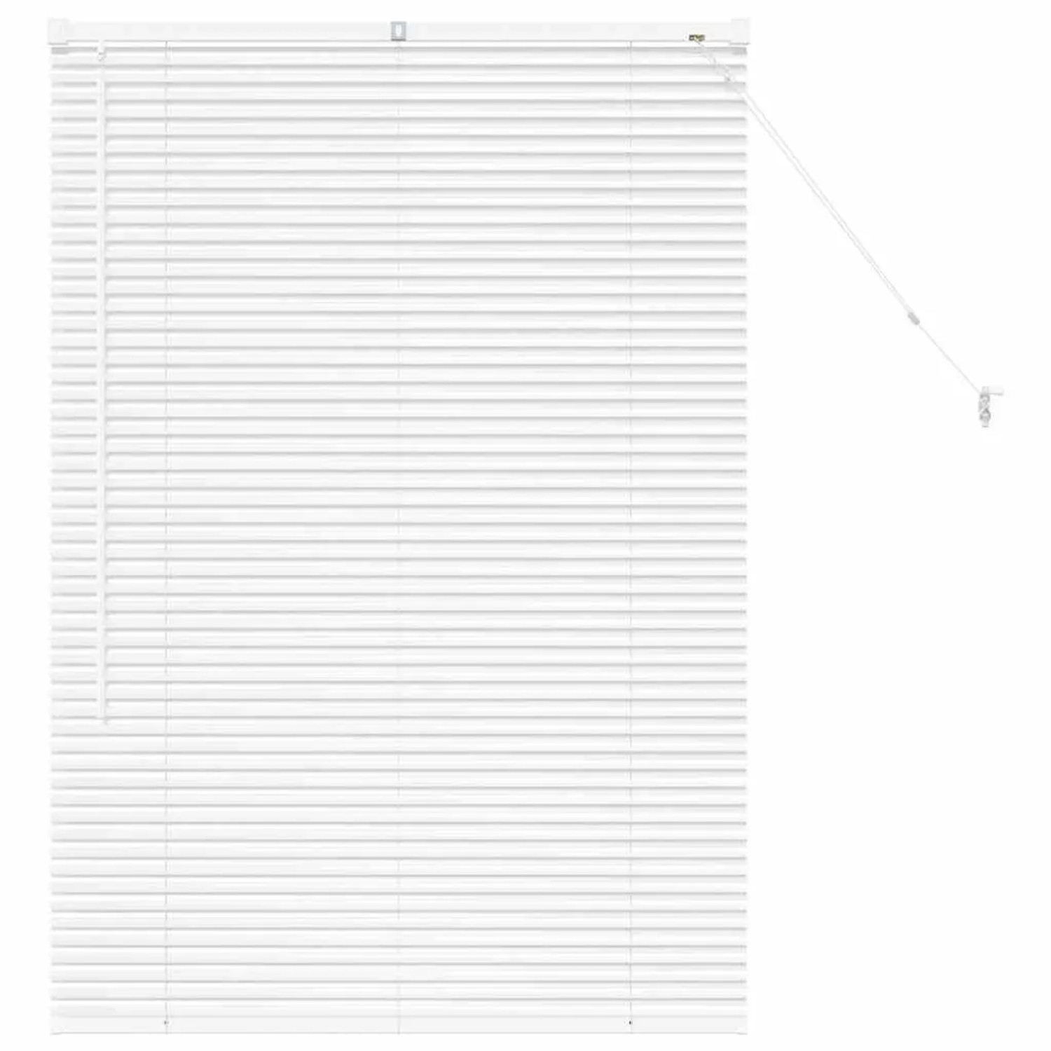 vidaXL Balkenjalousien mit Vorhängen Weiß 130 x 90 cm Aluminium 42005970 günstig online kaufen