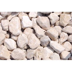 Gletscherkiesel Chateau-Beige, 40-60mm, Zierkies für Garten und Landschaftsbau.