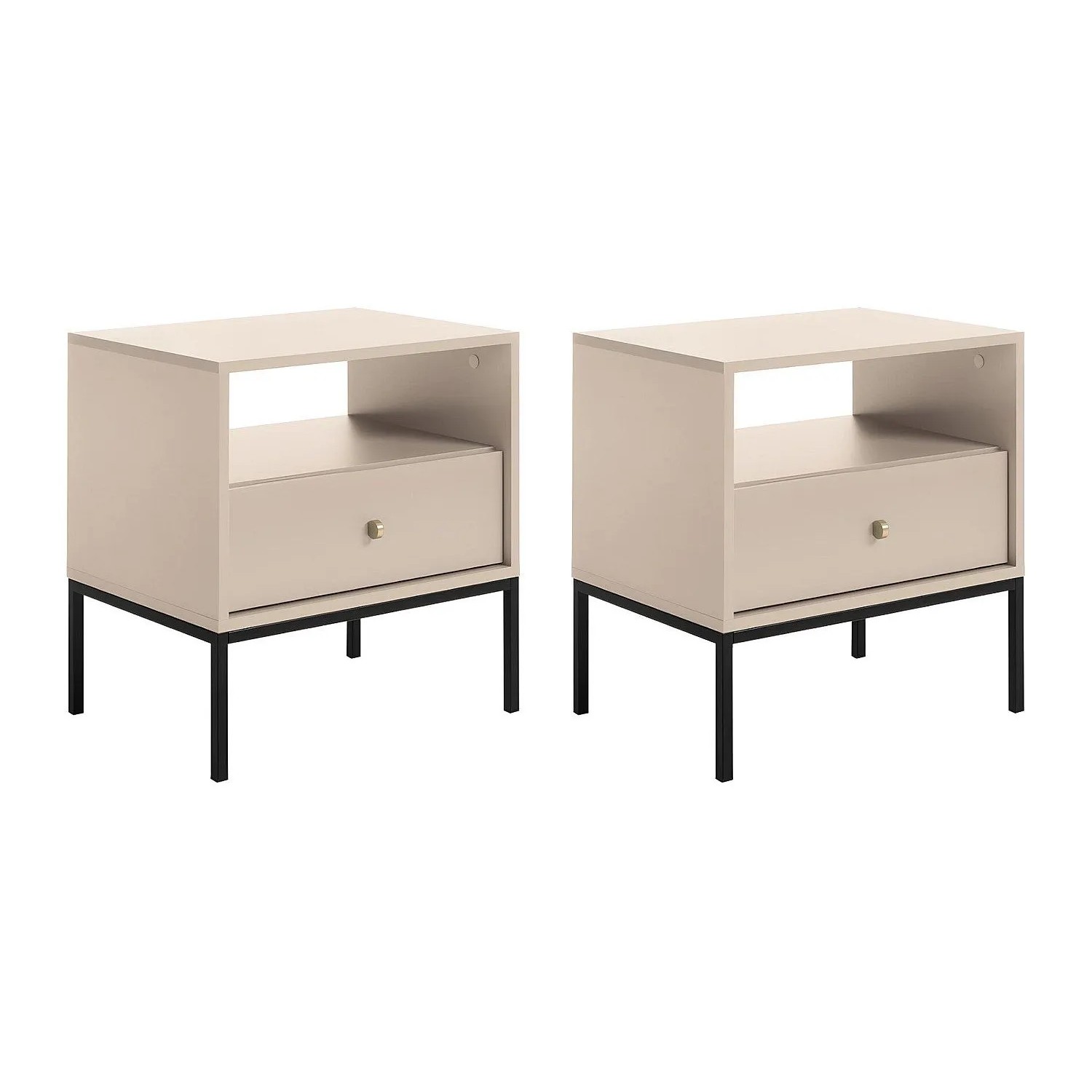 Vente-unique Nachttisch Bogdan Beige 54 cm