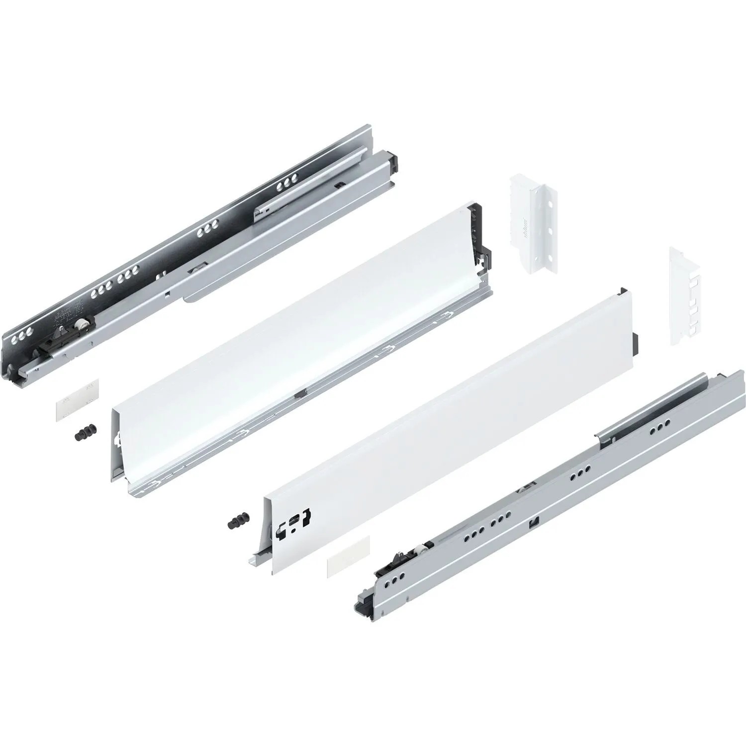 Blum Tandembox antaro K Vollauszug Blumotion 650 mm 65 kg Seidenweiß 1 Paar