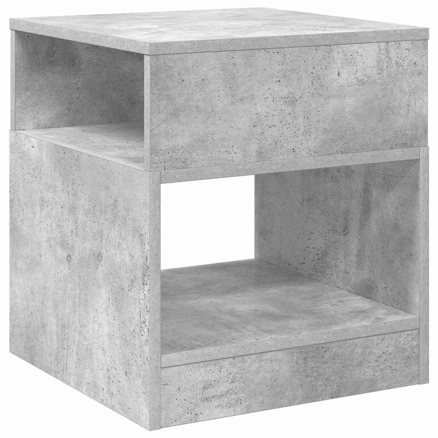 vidaXL Beistelltisch Beton Grau 40,5 x 40 x 45 cm Holzwerkstoff 890918