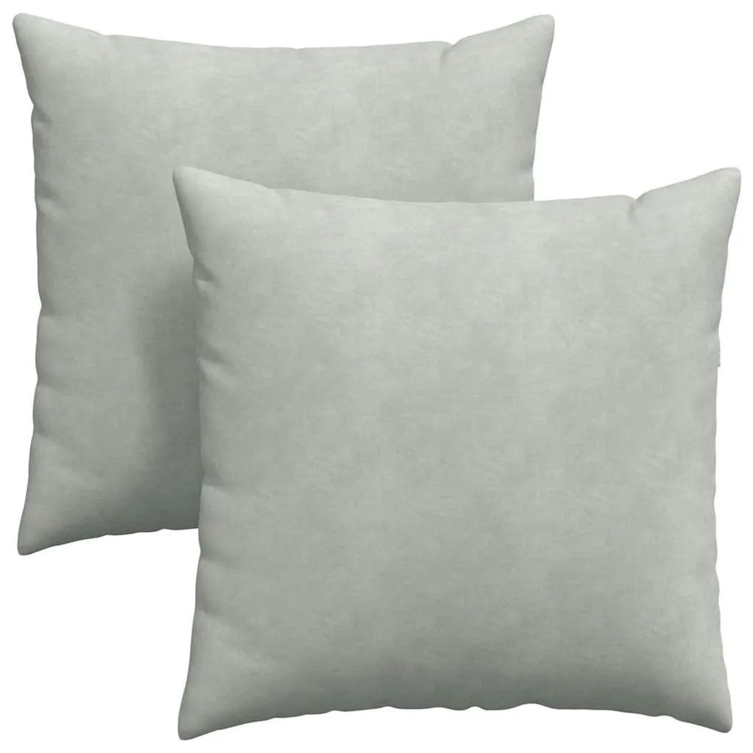 vidaXL Sofakissen 2 Stück Hellgrau 60 x 60 cm Cordstoff 42014014