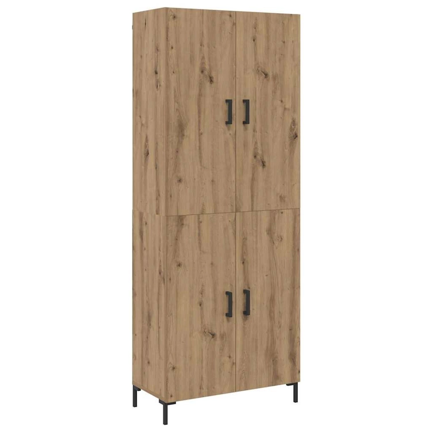 vidaXL Highboard Artisan-Eiche 69,5 x 34 x 180 cm Holzwerkstoff 3394540 günstig online kaufen