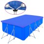 2er-Set blaue Poolabdeckung für Rechteckpool, 540x270 cm, aus PE 90 g/m².