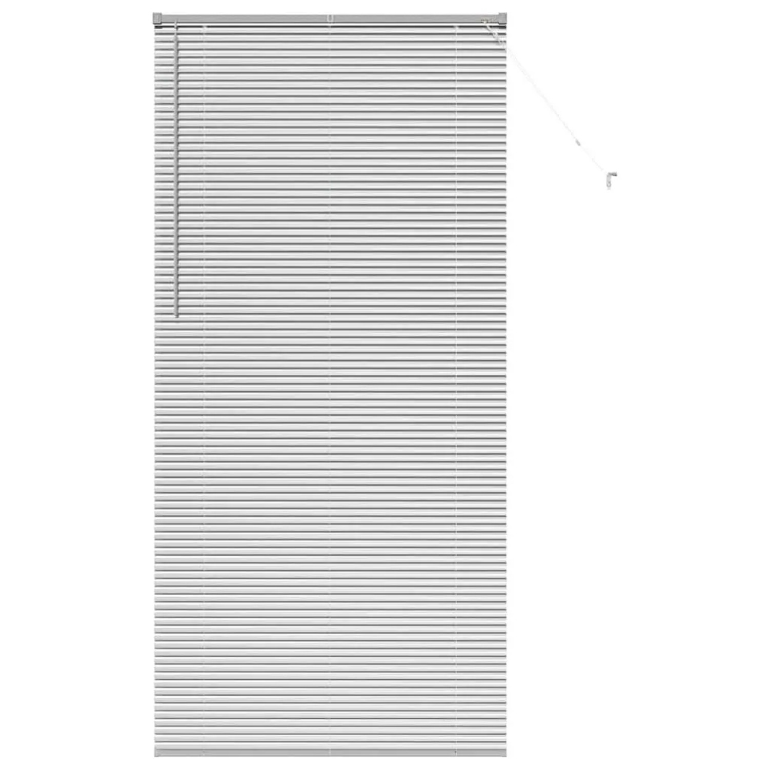 vidaXL Balkenjalousien mit Vorhängen Silber 220 x 105 cm Aluminium 42005948 günstig online kaufen