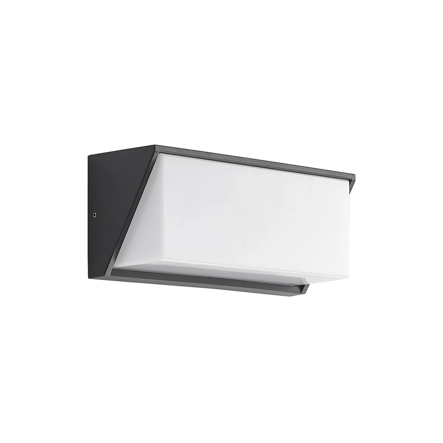 Lindby LED Wandleuchte Außen Malim 9915029 Modern in Schwarz aus Aluminium 1-flammig