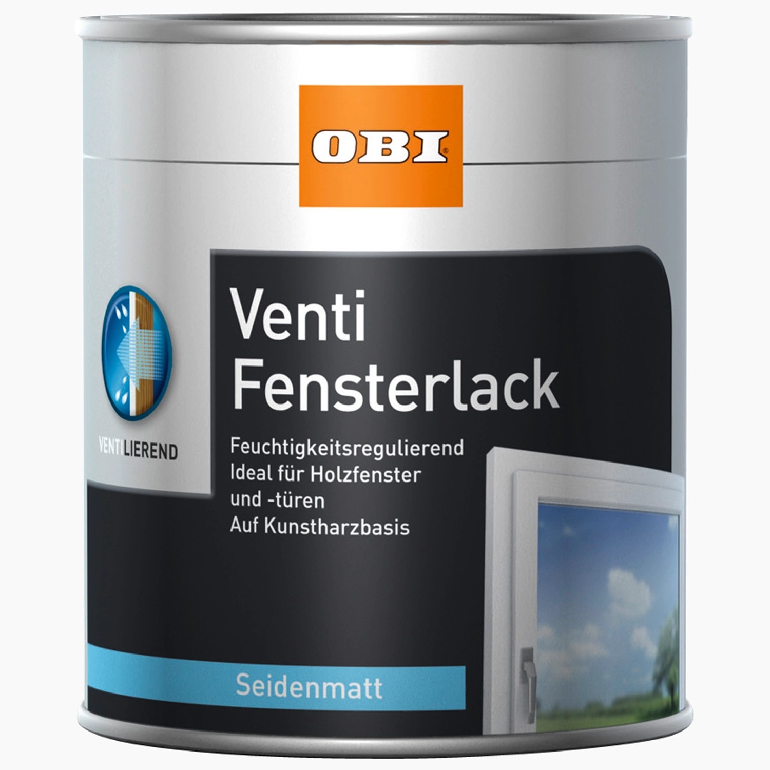 OBI Venti Fensterlack Weiß seidenmatt 750 ml