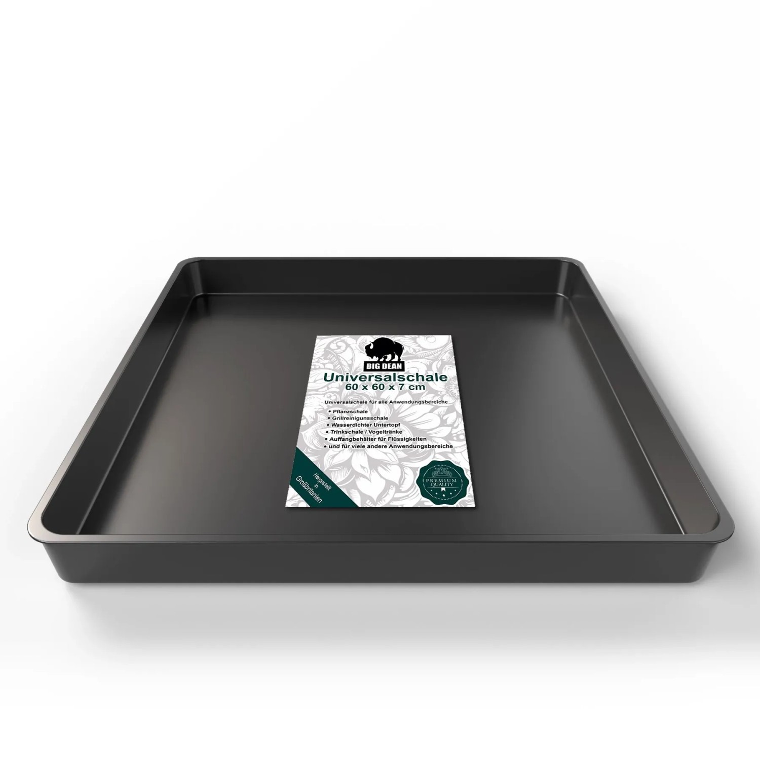 BigDean Allzweckwanne 60x60x7cm Ideal Als Grillrost Wanne Kotwanne Oder Mörtelwanne Hochwertige Kunststoff Wanne