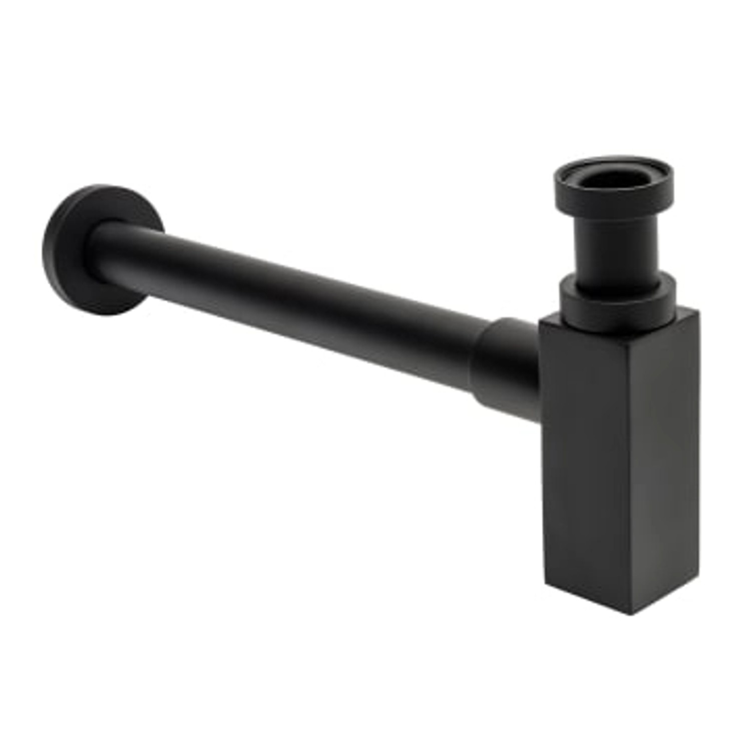 Kronenbach Design-Siphon Quara 2.0 Black eckig in Schwarz Matt günstig online kaufen