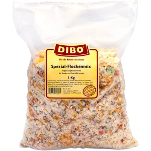 Dibo Spezial-Flockenmix 1 kg für Hunde, Ergänzungsfutter mit Gemüse und Getreide.